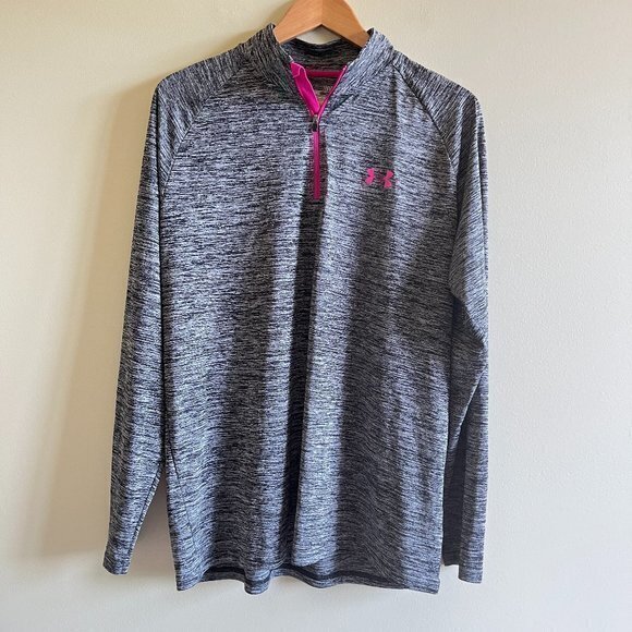 Under Armour Women's Tech Twist ½ Zip Long-Sleeve Pullover‎ Loose Fit Size L - Picture 1 of 5